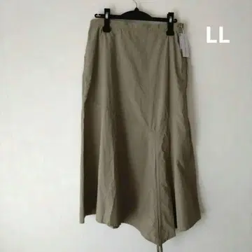 택 포함 새상품 Kawai Okada 비대칭 베이지 롱 스커트 LL