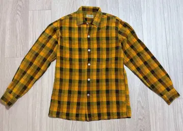 [ 분위기 발군 ] 50s 빈티지 블록 체크 셔츠 M 구제 의류