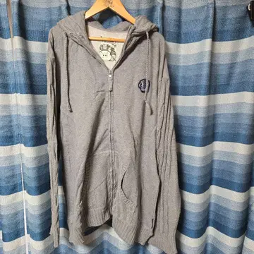 DRUGSTORE'S 후드 부착 후드티 그레이