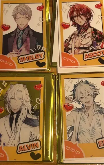 오토메이트 AGF 2025 링 던지기 아크릴 카드 4종 세트