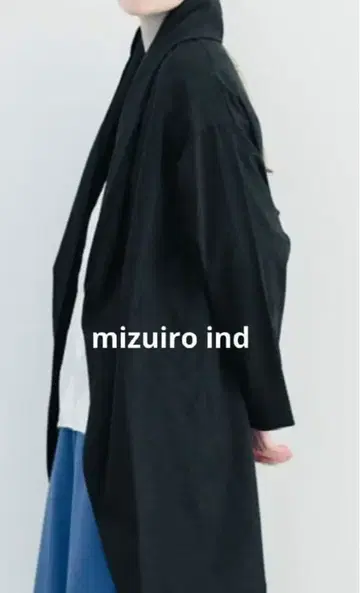 mizuiroind 후디 드레이프 코트 미즈이로 인드