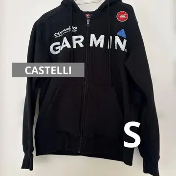 [ CASTELLI ] GARMIN 집업 후드티 백 프린트 S