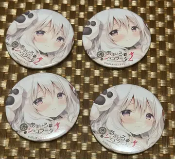 아마이로 쇼콜라타 아마쇼코 미소노 이치카 캔뱃지 4점