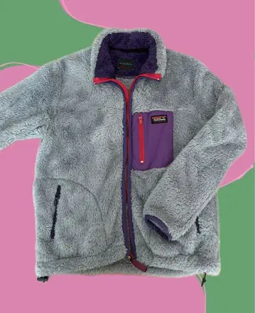 Patagonia 플리스 자켓 그레이 보라색