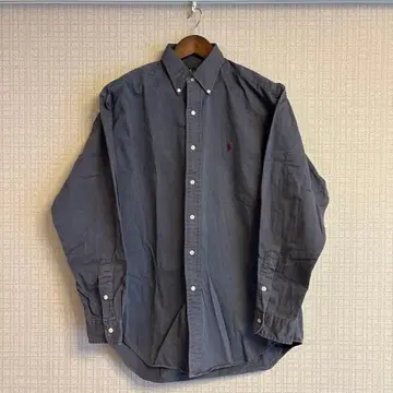 랄프 로렌 M 그레이 버튼다운 셔츠