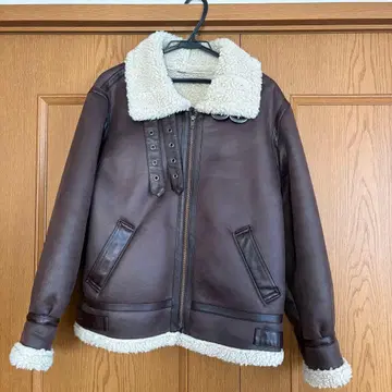 Ungrid 무스탕 코트 브라운 M 사이즈