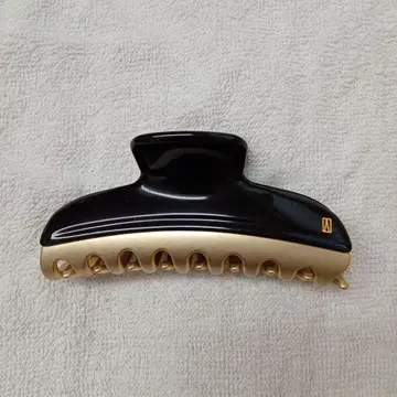 ALEXANDRE DE PARIS 헤어 클립 블랙골드 L사이즈