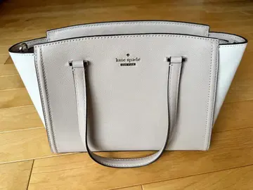 케이트 스페이드 베이지 화이트 토트백