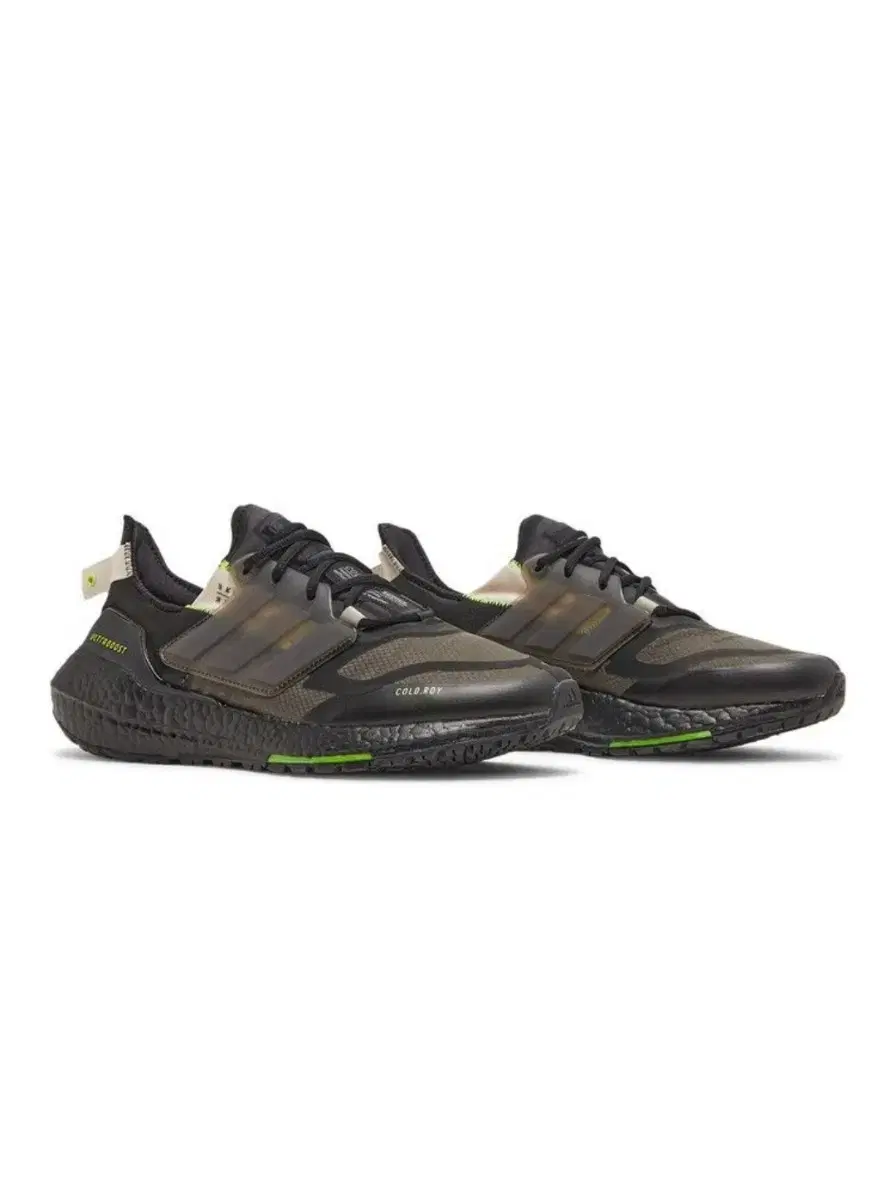 Adidas Ultraboost 22 Cold Ready Black Solar Running Shoes Sneakers