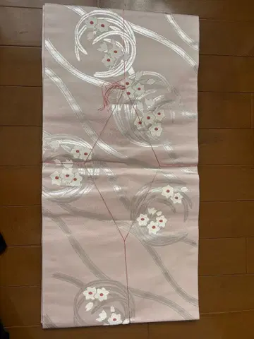 미사용 새상품 순수 실크 나고야 오비