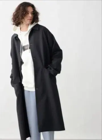 HARE 돌먼 빅 스텐카라 코트 블랙