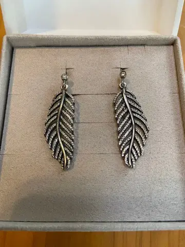 판도라 Pandora 페더 귀걸이 참 + 귀걸이 후크