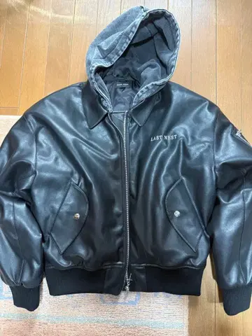 LAST NEST 후디드 퓨레더 플라이트 재킷