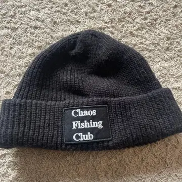 Chaos Fishing Club 니트 모자 블랙