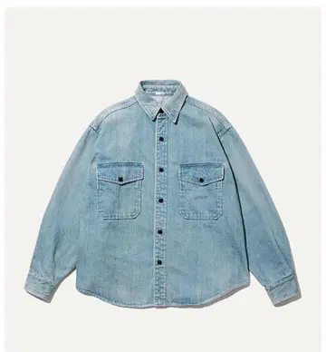 A.PRESSE 빈티지 데님 CPO 셔츠