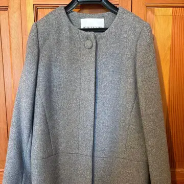 NATURAL BEAUTY BASIC 그레이 롱 코트