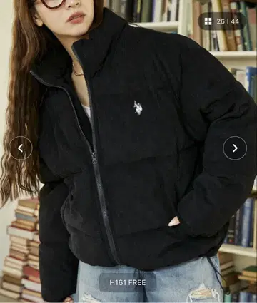 PUBLUX U.S. POLO ASSN. 코듀로이 패딩 자켓