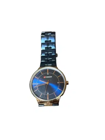 CURREN 아날로그 손목시계 파랑/금