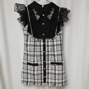 VanityME 체크 무늬 원피스