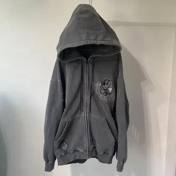 GALFY-염색염색 강아지 보로보로 후드티 블랙 L 사이즈 (중형견)