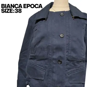 BIANCA EPOCA 일본제 100% 코튼 자켓 네이비 38