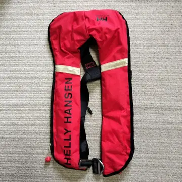 HELly Hansen 빨간색 자동 팽창식 구명 조끼