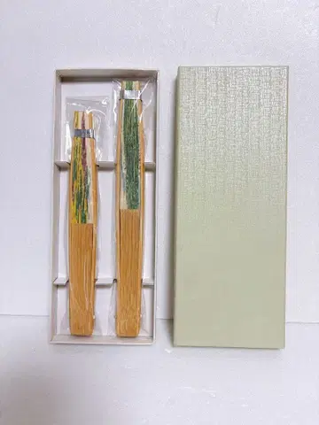 새상품 부부 선풍기 세트 박스형 꽃무늬 이름 각인