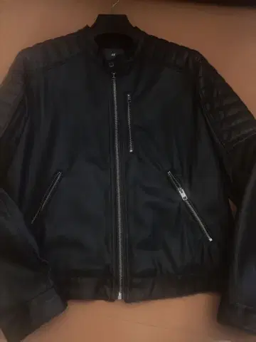 H&M 블랙 라이더 자켓