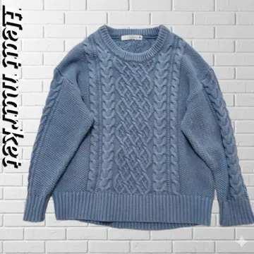 새상품급 Heart Market  케이블 니트 풀오버