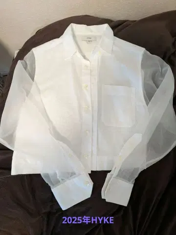 가격 인하 HYKE 시스루 긴팔 셔츠 2025년