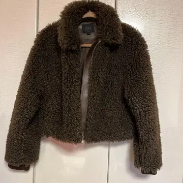 ZARA 보아 자켓 브라운