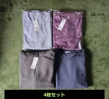 GU 더블 페이스 풀오버 더블 페이스 풀 집업 후드티 외 4장 세트