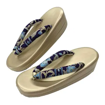 교토 브랜드 조리 오카쥬의 하나오 No.04 샴페인 골드 계열의 밑창