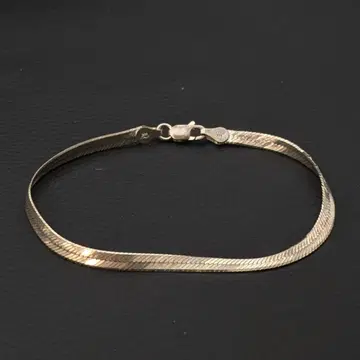 빈티지 이탈리안 실버 925 헤링본 팔찌 3.4g 1