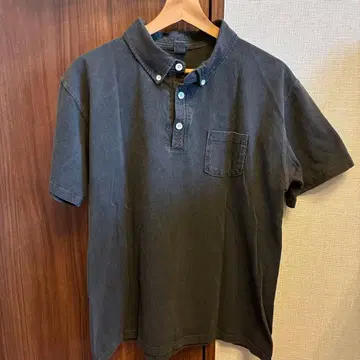 일본제 다크 그레이 피케 셔츠 L