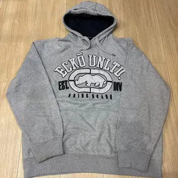 구제 의류 USA ECKO UNLTD. 그레이 맨투맨 후드티 L 사이즈
