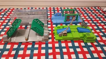 프라레일 건널목 역 세트 8점