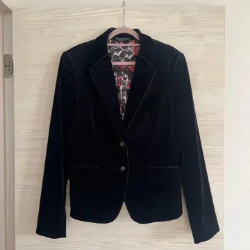 폴 스미스 블랙 벨벳 테일러드 자켓