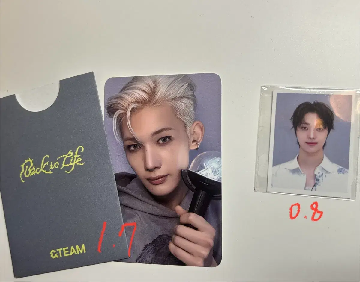 &team back to la back to life broadcast photocard ID wts