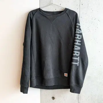 Carhartt 속기모 맨투맨 블랙 해외 구제 의류