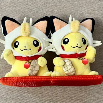 먼슬리 페어 피카츄 복 고양이 나옹