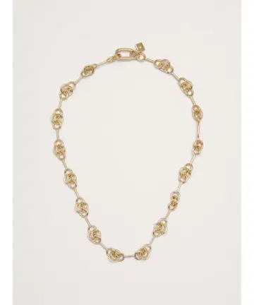 바나나리퍼블릭 더블 링 체인 목걸이 골드 기시 유타