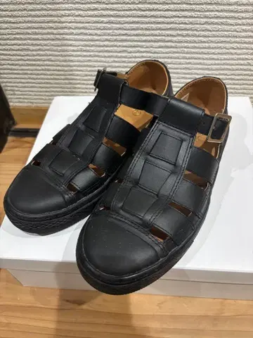 CONVERSE 블랙 샌들 구르카 샌들 24cm