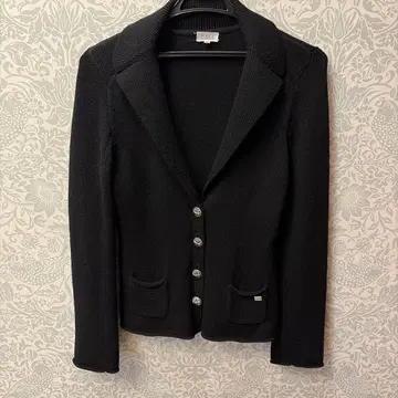 니트 테일러드 자켓 블랙