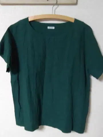 a piece of Library 반팔 셔츠 다크 그린