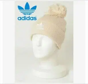 [ 새상품 ] adidas 아디다스 니트 모자 화이트 배송비 포함
