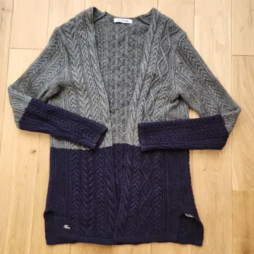 LACOSTE 라코스테 케이블 니트 가디건 36
