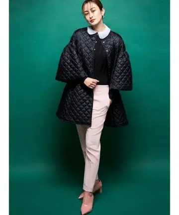 CELFORD 퀼팅 플레어 자켓