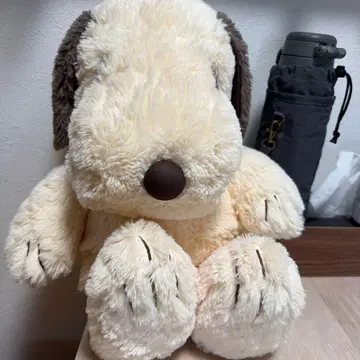 스누피 봉제 인형 크림색