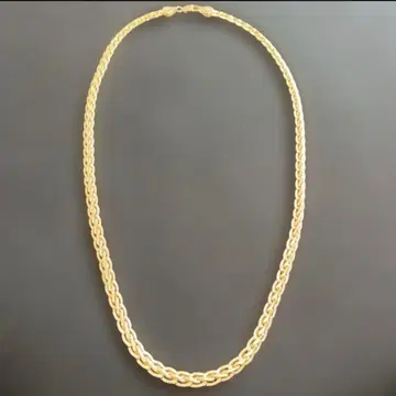 ITALY 750 각인 있음 골드 도금 목걸이 세련된 반짝이는 금